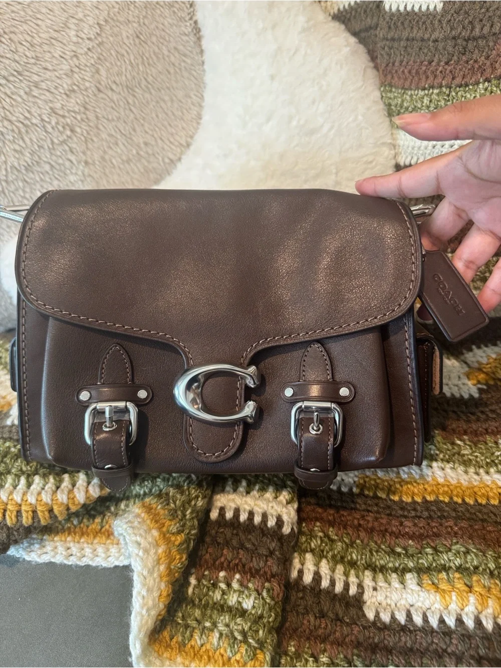 Discontinued Coach Western Tabby in Maple EUC